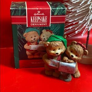 Hallmark Mom and Dad ornament 1990